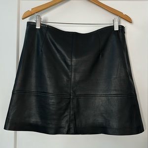 H&M Faux Leather Skirt